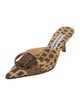 Manolo Blahnik Animal Print Mules