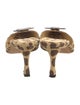 Manolo Blahnik Animal Print Mules