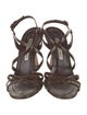 Manolo Blahnik Patent Leather Slingback Sandals