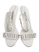Manolo Blahnik Leather Studded Accents Sandals