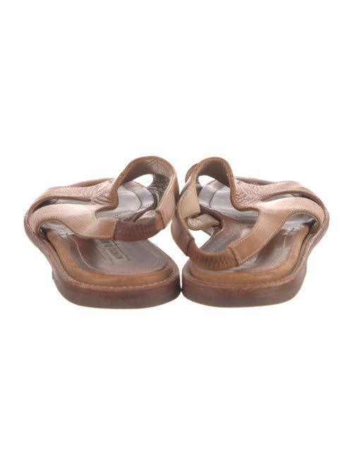 Manolo Blahnik Leather Slingback Sandals