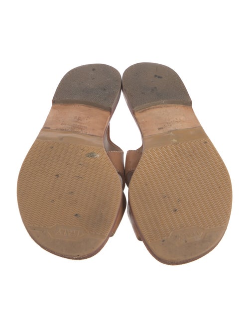 Manolo Blahnik Leather Slingback Sandals