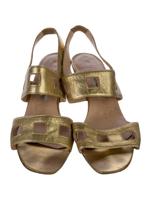 Manolo Blahnik Suede Slingback Sandals