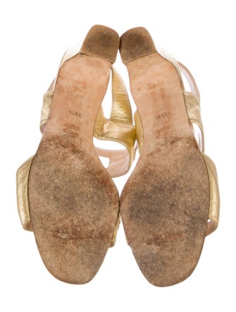 Manolo Blahnik Suede Slingback Sandals