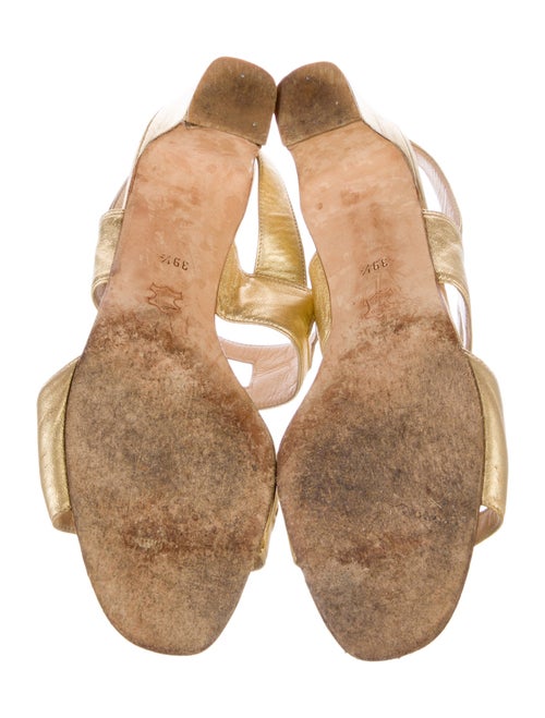 Manolo Blahnik Suede Slingback Sandals