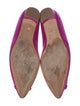 Manolo Blahnik Satin Crystal Embellishments Ballet Flats