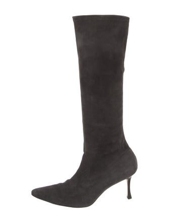 Manolo Blahnik Suede Boots
