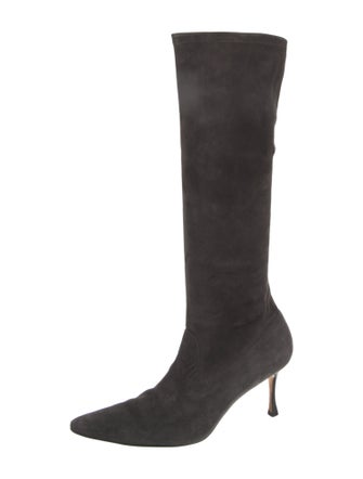 Manolo Blahnik Suede Boots