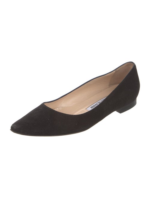 Manolo Blahnik Suede Flats