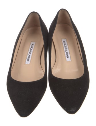 Manolo Blahnik Suede Flats