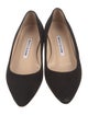 Manolo Blahnik Suede Flats