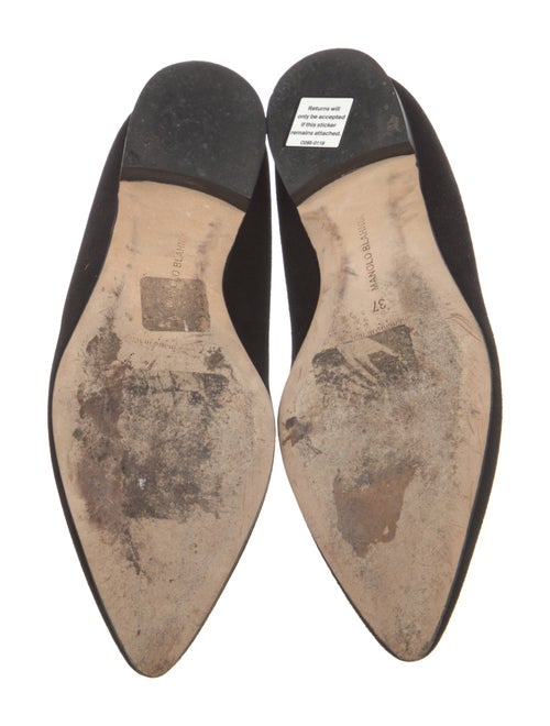 Manolo Blahnik Suede Flats