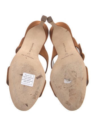 Manolo Blahnik Suede Slides