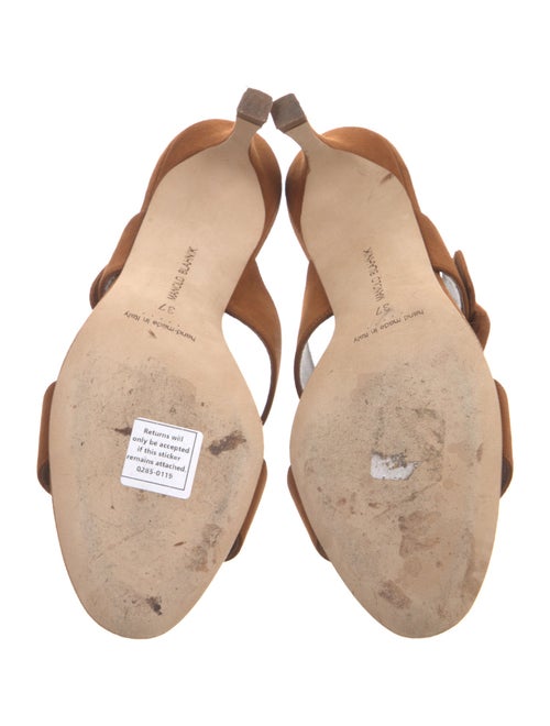 Manolo Blahnik Suede Slides