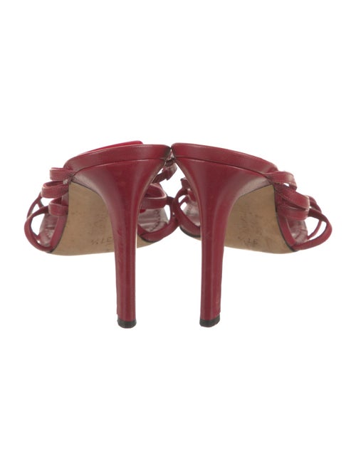 Manolo Blahnik Leather Slides