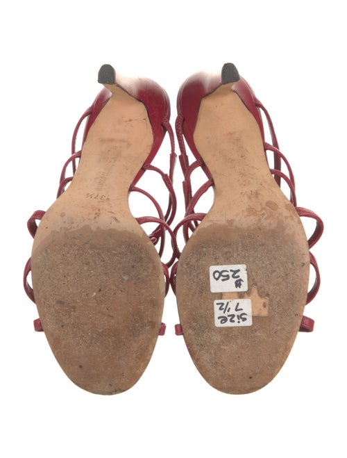 Manolo Blahnik Leather Slides