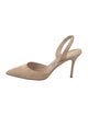 Manolo Blahnik Suede Slingback Pumps