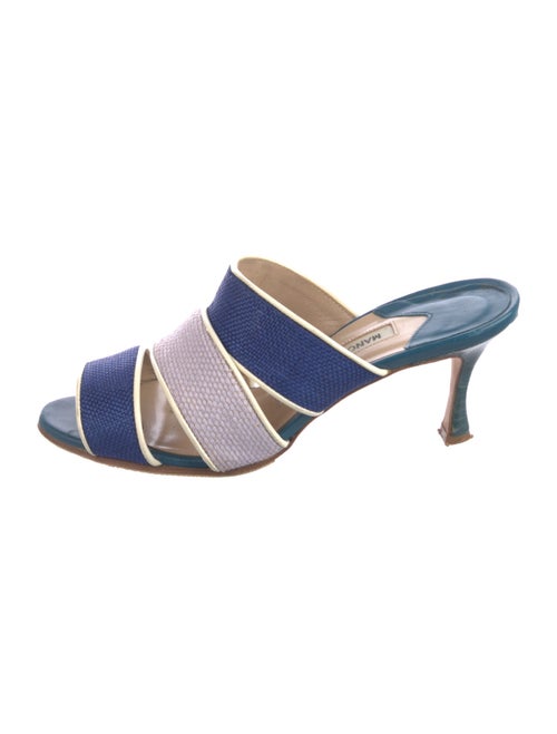 Manolo Blahnik Printed Slides