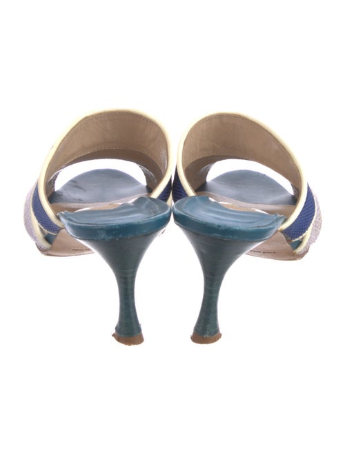 Manolo Blahnik Printed Slides