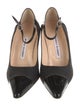 Manolo Blahnik Canvas Colorblock Pattern Pumps