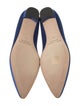 Manolo Blahnik Satin Crystal Embellishments Flats