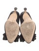 Manolo Blahnik Satin Bow Accents Pumps
