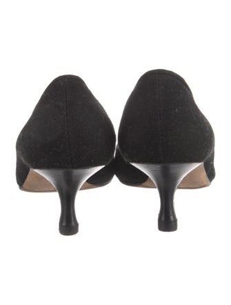 Manolo Blahnik Suede Flats