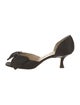 Manolo Blahnik Satin D'Orsay Pumps