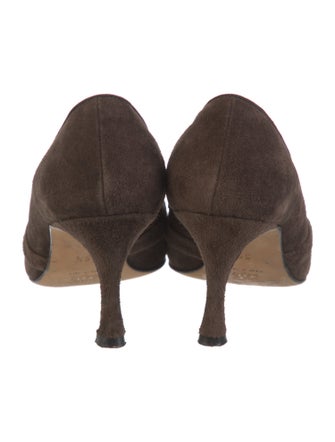 Manolo Blahnik Suede Pumps
