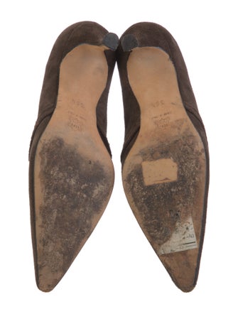 Manolo Blahnik Suede Pumps