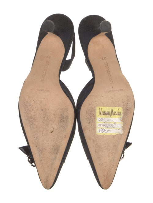 Manolo Blahnik Crystal Embellishments Slingback Pumps