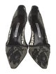Manolo Blahnik Lace Lace Pattern Pumps