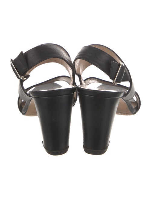 Manolo Blahnik Leather Slingback Sandals