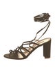 Manolo Blahnik Suede Gladiator Sandals