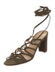 Manolo Blahnik Suede Gladiator Sandals