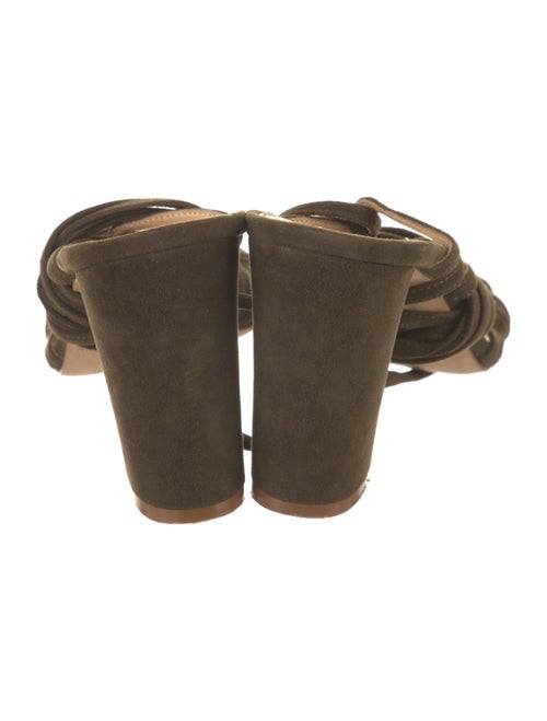 Manolo Blahnik Suede Gladiator Sandals