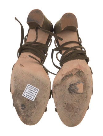 Manolo Blahnik Suede Gladiator Sandals