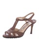 Manolo Blahnik Leather T-Strap Sandals