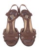 Manolo Blahnik Leather T-Strap Sandals