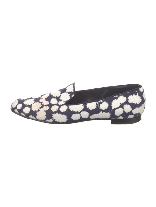 Manolo Blahnik Canvas Printed Loafers