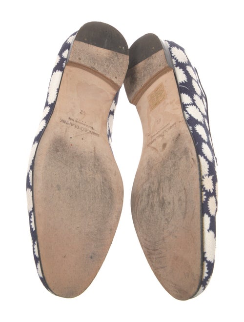 Manolo Blahnik Canvas Printed Loafers