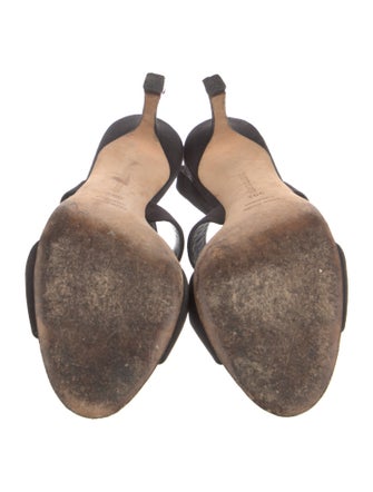 Manolo Blahnik Suede Slingback Sandals