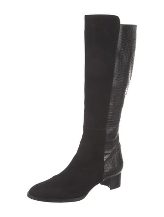 Manolo Blahnik Suede Riding Boots
