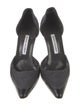 Manolo Blahnik Suede D'Orsay Pumps