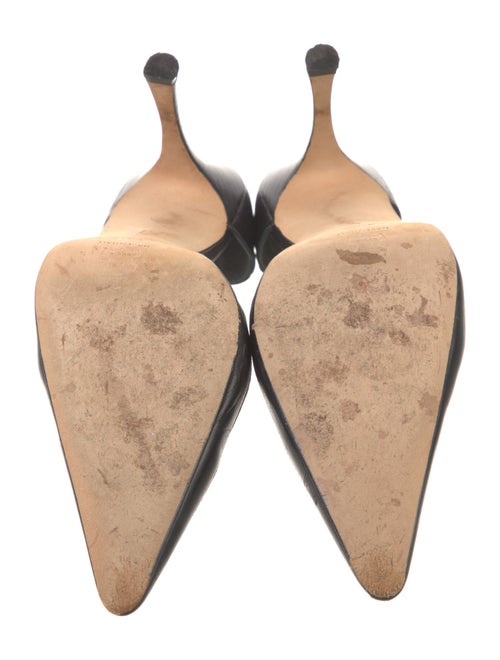 Manolo Blahnik Suede D'Orsay Pumps