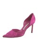 Manolo Blahnik Suede D'Orsay Pumps