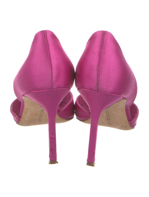 Manolo Blahnik Suede D'Orsay Pumps