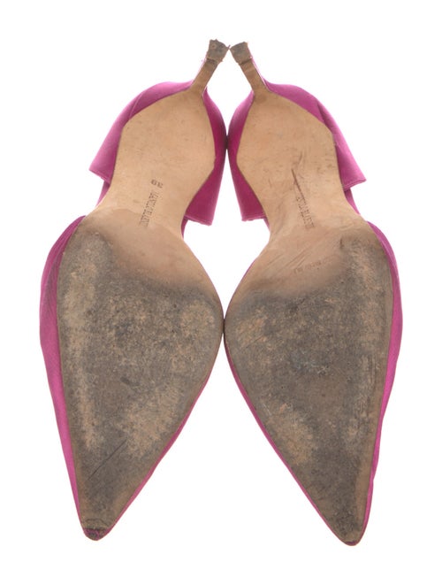 Manolo Blahnik Suede D'Orsay Pumps