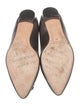 Manolo Blahnik Leather Crystal Embellishments Flats