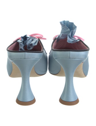 Manolo Blahnik Satin Mules